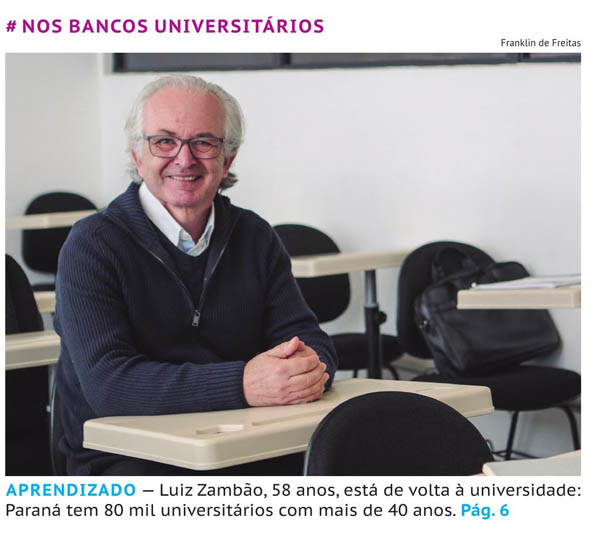 Paraná tem 80 mil universitários com mais de 40 anos - image 0